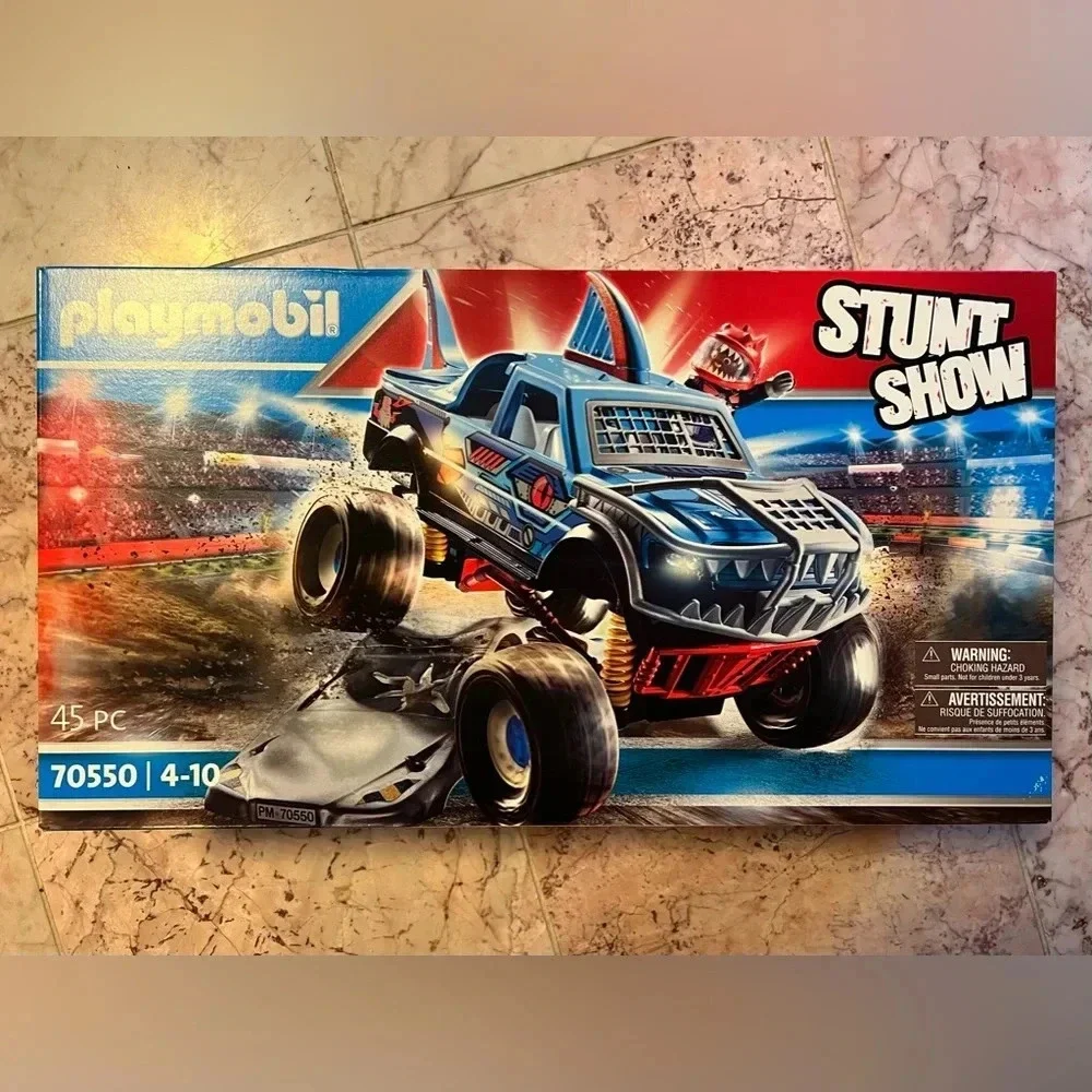 Playmobil Stunt Show Monster Shark Truck Set 70550